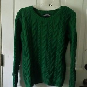 Land's End Green Drifter Sweater Size Small 6-8